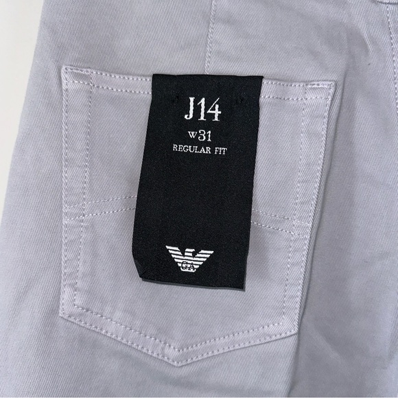 Emporio Armani J14 High Waisted Wide Leg Palazzo Trousers in Lavender Size 31 - Picture 5 of 15